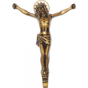 Крест из литьевого мрамора с Иисусом